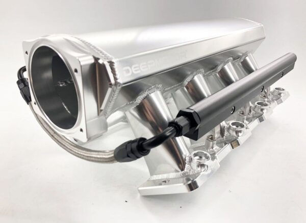 LS3 L92 Intake Manifold W/ MAP Sensor Port Fuel Rail 102mm Throttle Body Silver - Image 3