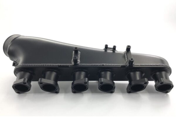 RB26 dett Billet Intake Manifold w/ Velocity Stacks for OEM ITB RB26 Black - Image 3