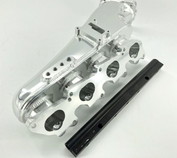 Billet Intake Manifold for S13 SR20 SR20DET Fuel Rail 76mm Throttle Body Set