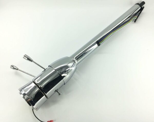 30'' Chrome Finished Tilt Manual Steering Column w/ 9 Hole Wheel Adapter No Key