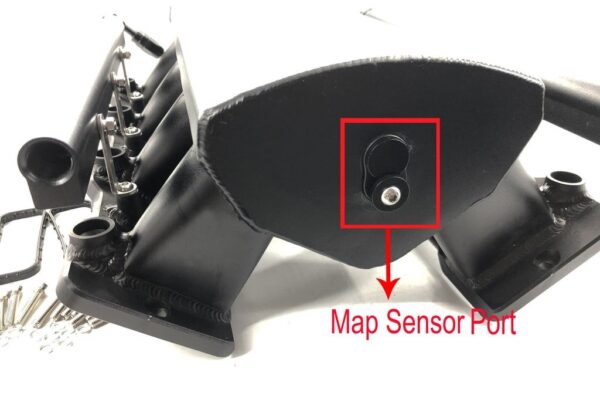 Low Intake Manifold LS1 LS2 LS6 102mm w/ MAP Sensor Port Fuel Rail Throttle Body - Image 3