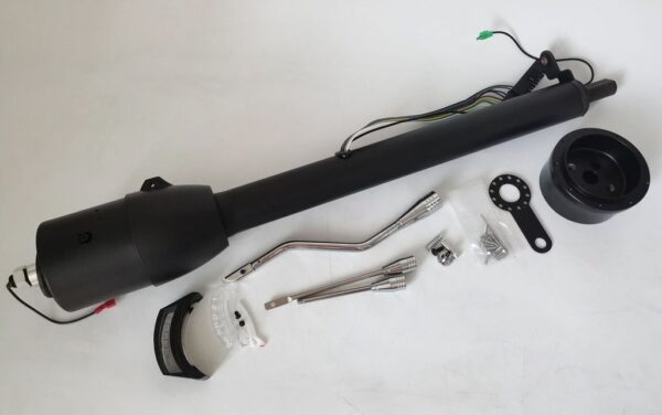 28" GM Steering Column Tilt Automatic No Key Universal W 9 Holes Adapter Black