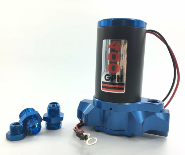 MotorsportsBillet 400GPH Electric Fuel Gas Alcohol Pump Street Racing Blue Finish - Image 2