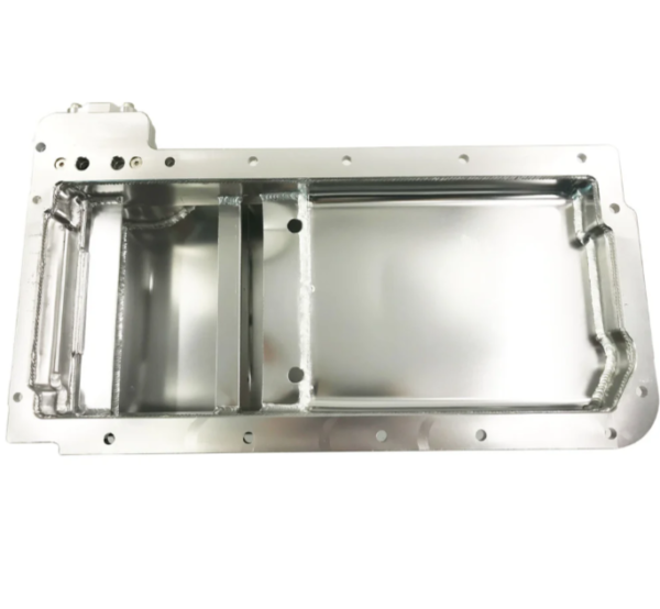 GM LS Road Race Rear Sump Fabricated Aluminum Oil Pan with Oil Filter Adapter - Image 6