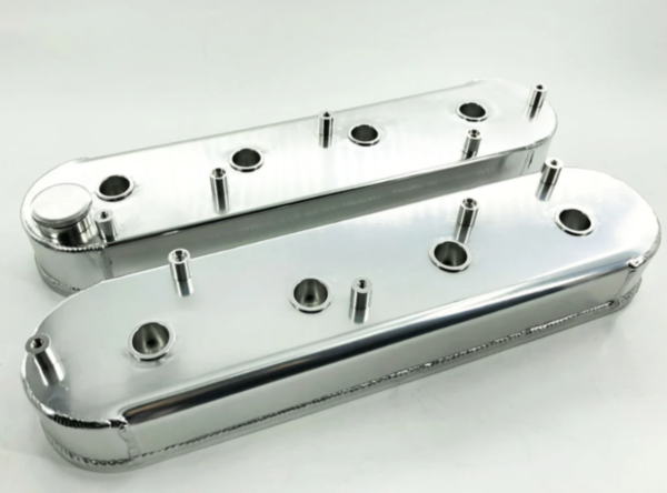 Chevy LS1 LS6 Fabricated Polished Aluminum Valve Covers w/ Coil Mounts LS2 LS7 - Image 3