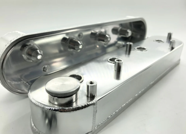 Chevy LS1 LS6 Fabricated Polished Aluminum Valve Covers w/ Coil Mounts LS2 LS7 - Image 4