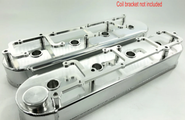 Chevy LS1 LS6 Fabricated Polished Aluminum Valve Covers w/ Coil Mounts LS2 LS7 - Image 5