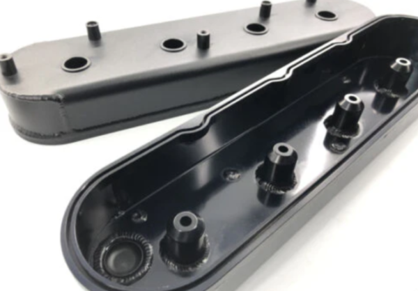 Motorsports LS1 LS2 LS3 LS6 Fabricated Aluminum Valve Cover With Coil Mounts Black - Image 7