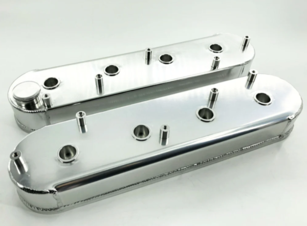 Motorsports LS1 LS2 LS3 LS6 Fabricated Aluminum Valve Cover W/ Coil Mounts Sliver - Image 2