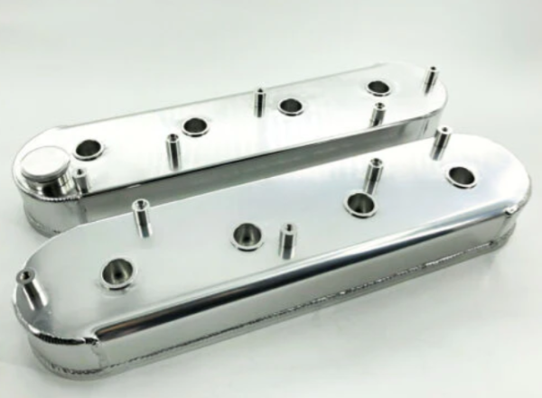 Motorsports LS1 LS2 LS3 LS6 Fabricated Aluminum Valve Cover W/ Coil Mounts Sliver - Image 5