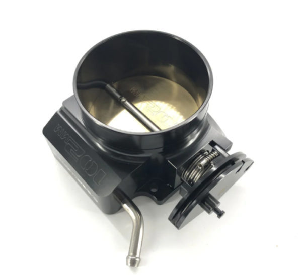 LS1 LS2 LS6 102mm Billet Throttle Body LS 4 Bolt W/ Throttle Cable Bracket Black - Image 6