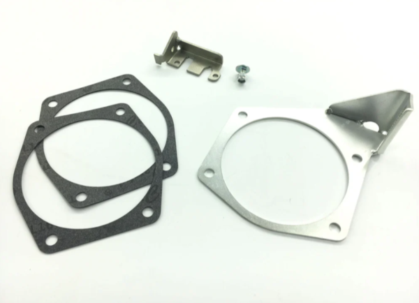 LS1 LS2 LS6 92mm Billet Throttle Body LS 4 Bolt + Throttle Cable Bracket Silver - Image 4