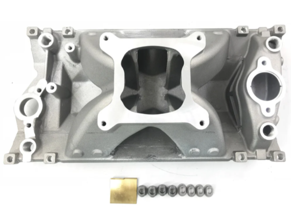 High Rise Small Block Chevy SBC Vortec Hurrican Single Plane Intake Manifold 350 - Image 2