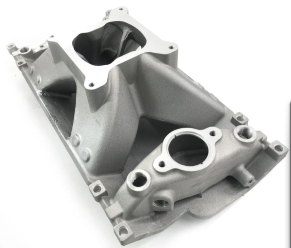 High Rise Small Block Chevy SBC Vortec Hurrican Single Plane Intake Manifold 350 - Image 4