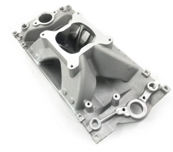 High Rise Small Block Chevy SBC Vortec Hurrican Single Plane Intake Manifold 350 - Image 6