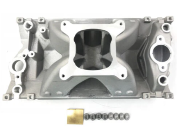 High Rise Small Block Chevy SBC Vortec Hurrican Single Plane Intake Manifold 350 - Image 10