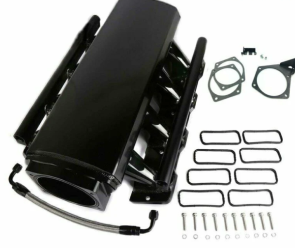 Motorsport LS1 LS2 LS6 102mm Fabricated Intake Manifold+ Fuel Rails +TB Bracket - Image 2