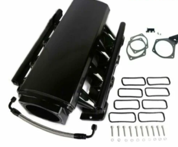 Motorsport LS1 LS2 LS6 102mm Fabricated Intake Manifold+ Fuel Rails +TB Bracket - Image 12