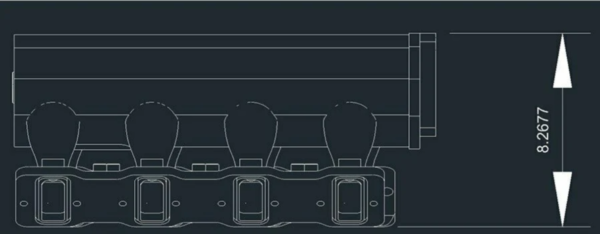 Roll over or click image to zoom in LS3 L92 102mm Fab Intake Manifold w/ MAP Sensor Provision+ Fuel Rails Black - Image 3